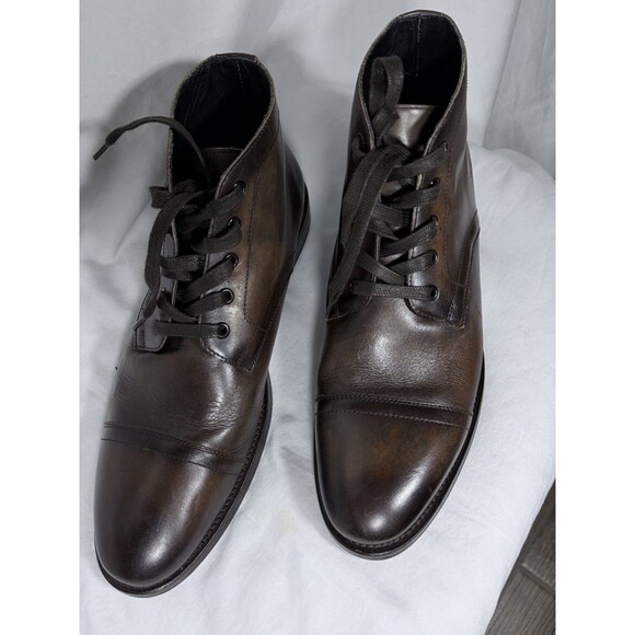 Men,s Brown Leather Boot by Thursday Size 11.5 main image 7